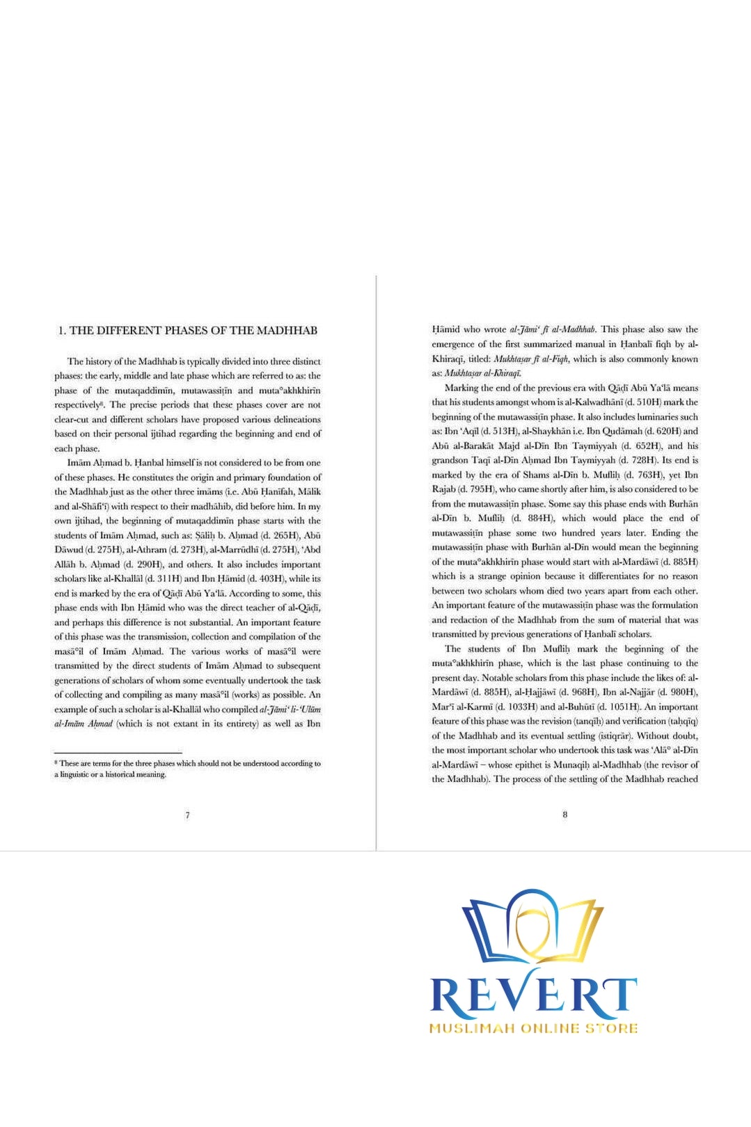 Foundational Principles of the Hanbali Madhab by Shaykh Yusuf bin Sadi