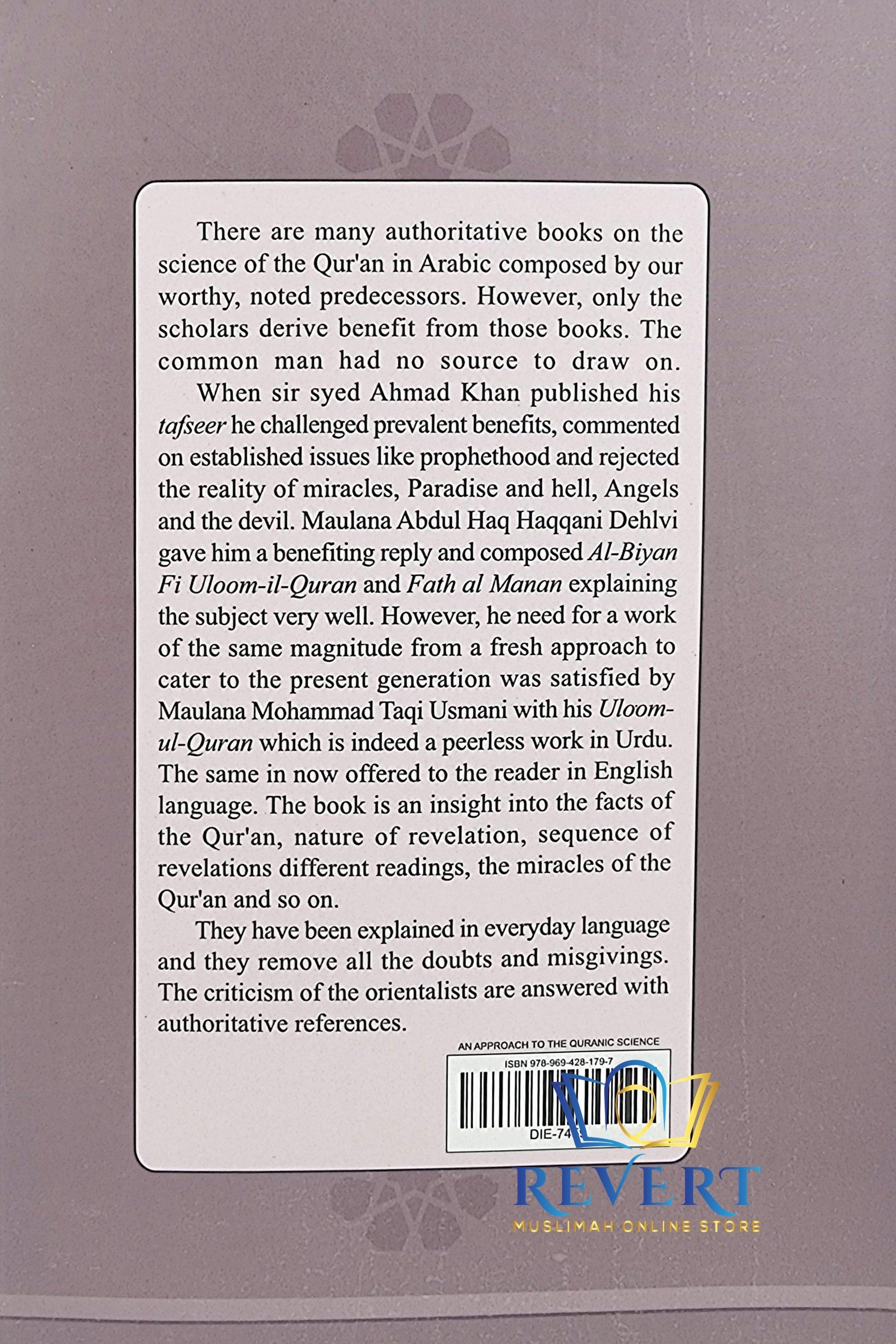 An Approach to the Quranic Sciences (Uloomul Quran) by Mufti